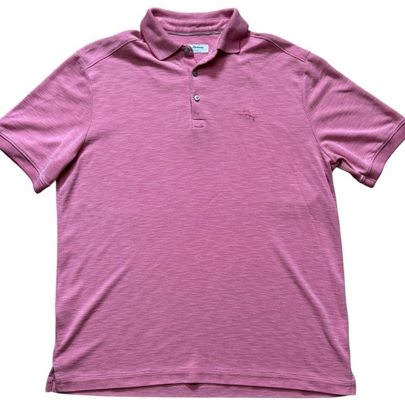 Tommy Bahama Paradiso Polo Soft Pink Mens Size Medium - Picture 3 of 15